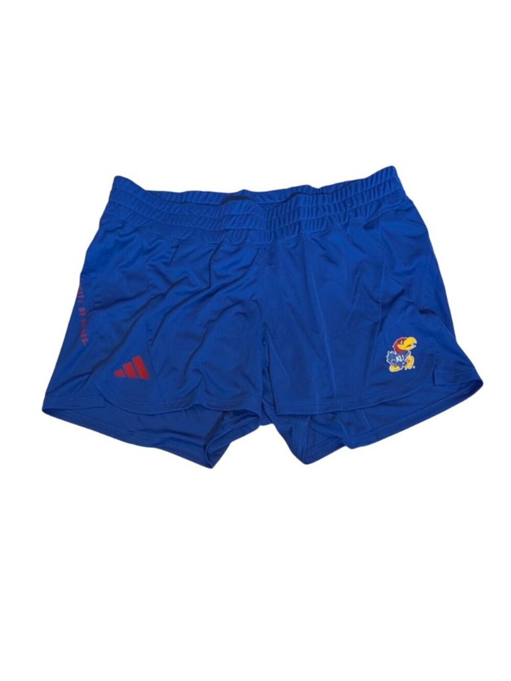 adidas Women's D4T Shorts University of Kansas Jayhawks Training Running Wicking